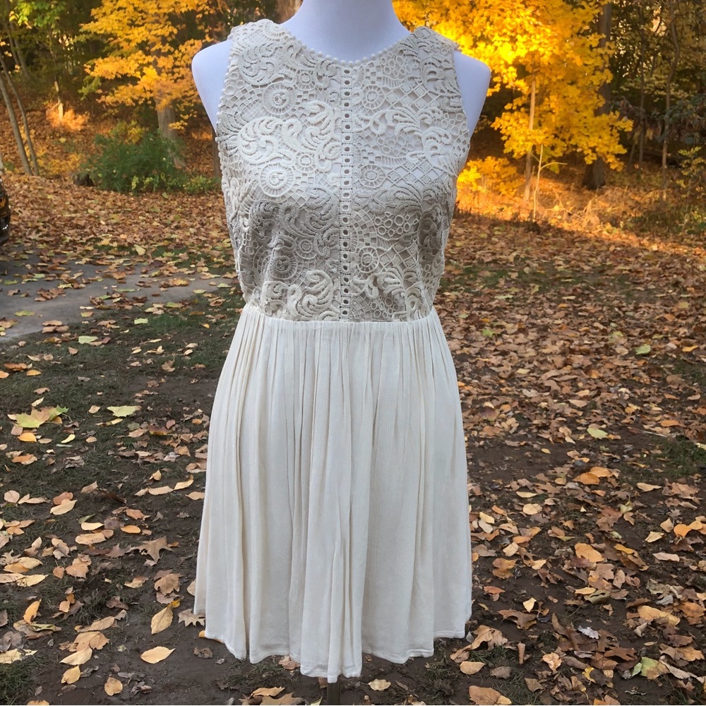 Francesca’s Embroidered Sleeveless Dress NWT